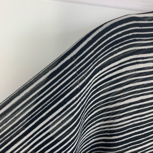 ALI & JAY One Shoulder Drape Striped Cocktail Dress New Size M - Picture 4 of 10